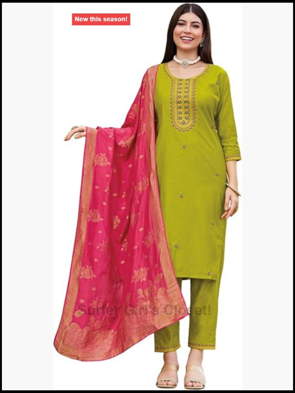 Italian Silk Salwar Kameez Set Embroidered Sequin Party Wear Kurta Pant Dupatta